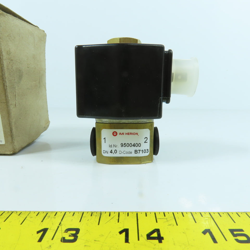 IMI Herion 9500400 2/2 Pneumatic Air Solenoid Poppet Valve 24V DC Trumpf 0128396