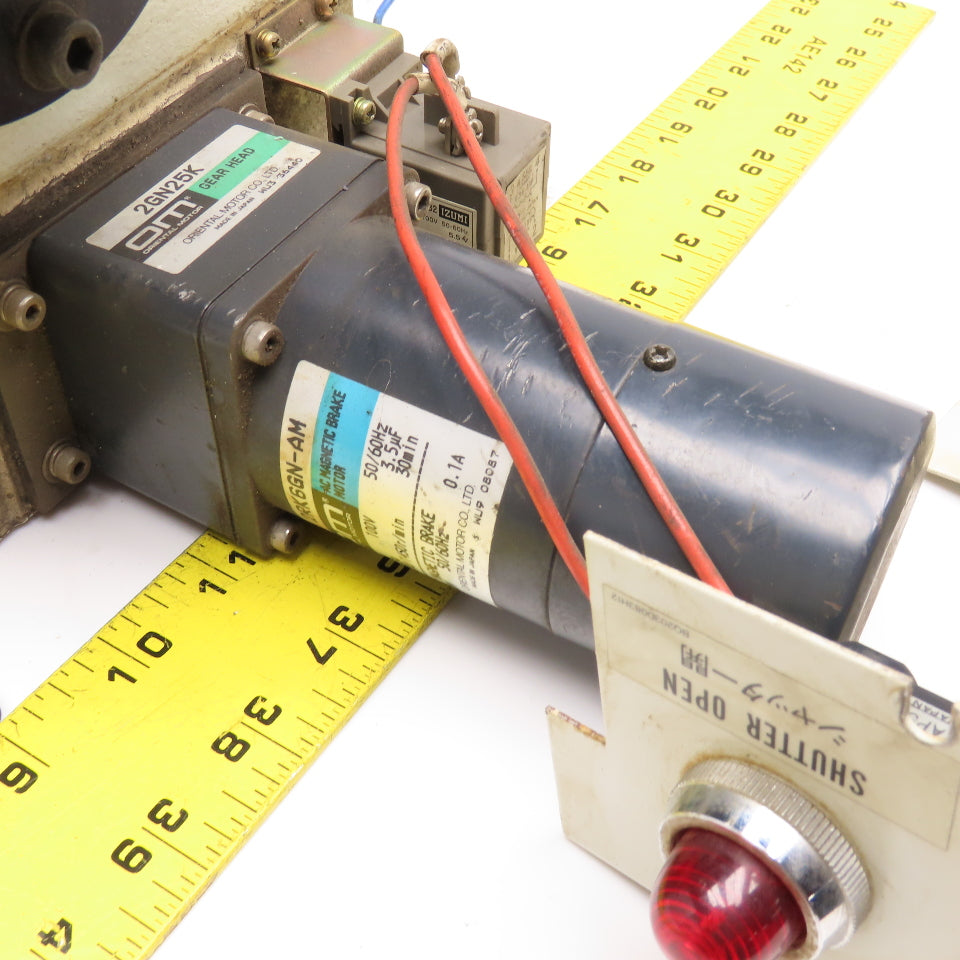Mitsubishi ML5036D Laser Processing Shutter Assembly 2RK6GN-AM Brake Motor