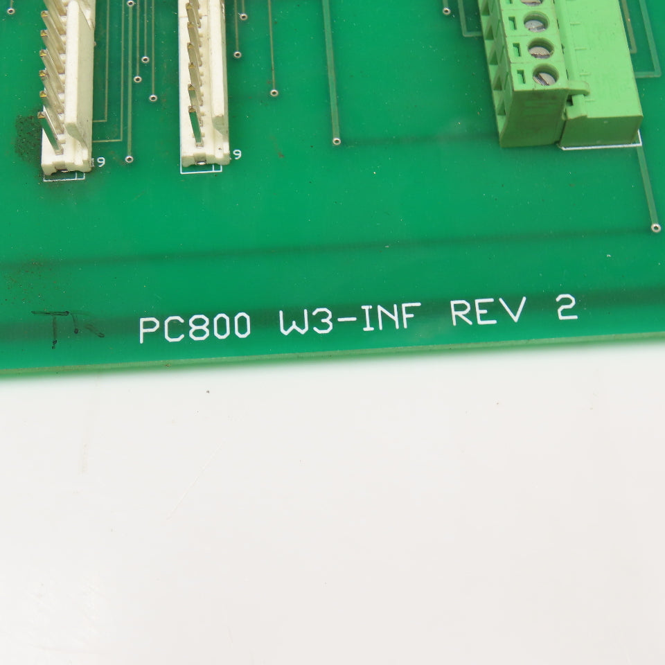 PC800 W3-INF Rev 2 Interface Circuit Board Wiedematic Mach II Type 4560