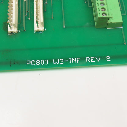 PC800 W3-INF Rev 2 Interface Circuit Board Wiedematic Mach II Type 4560