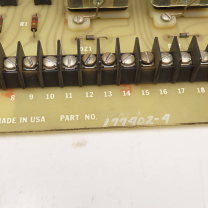 Warner & Swasey 177402-4 Circuit Board Wiedematic Mach II Type 4560