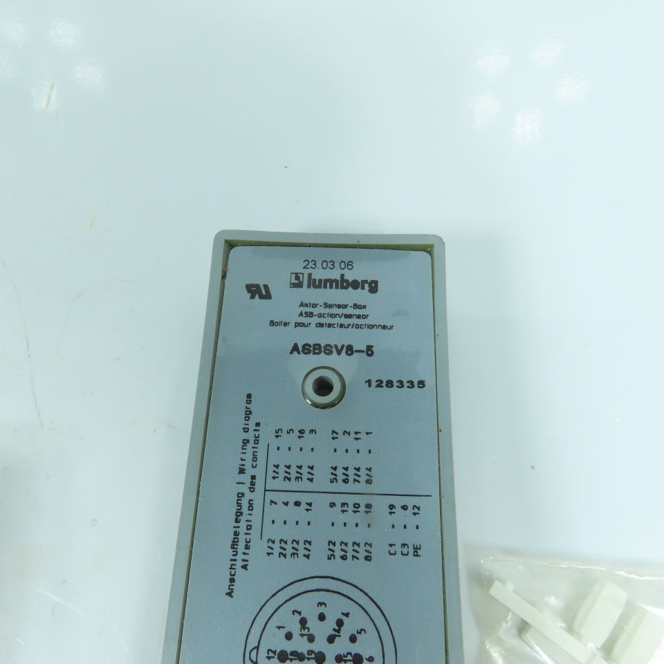 Lumburg ASBSV8-5 Actuator Sensor Distribution Box Trumpf 0128335
