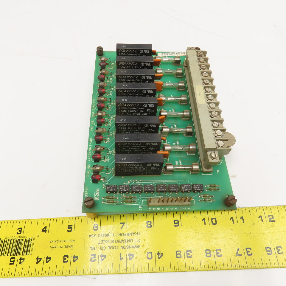 GE 44A297049-G01 Solid State Relay Board 1 Wiedematic Mach II Type 4560