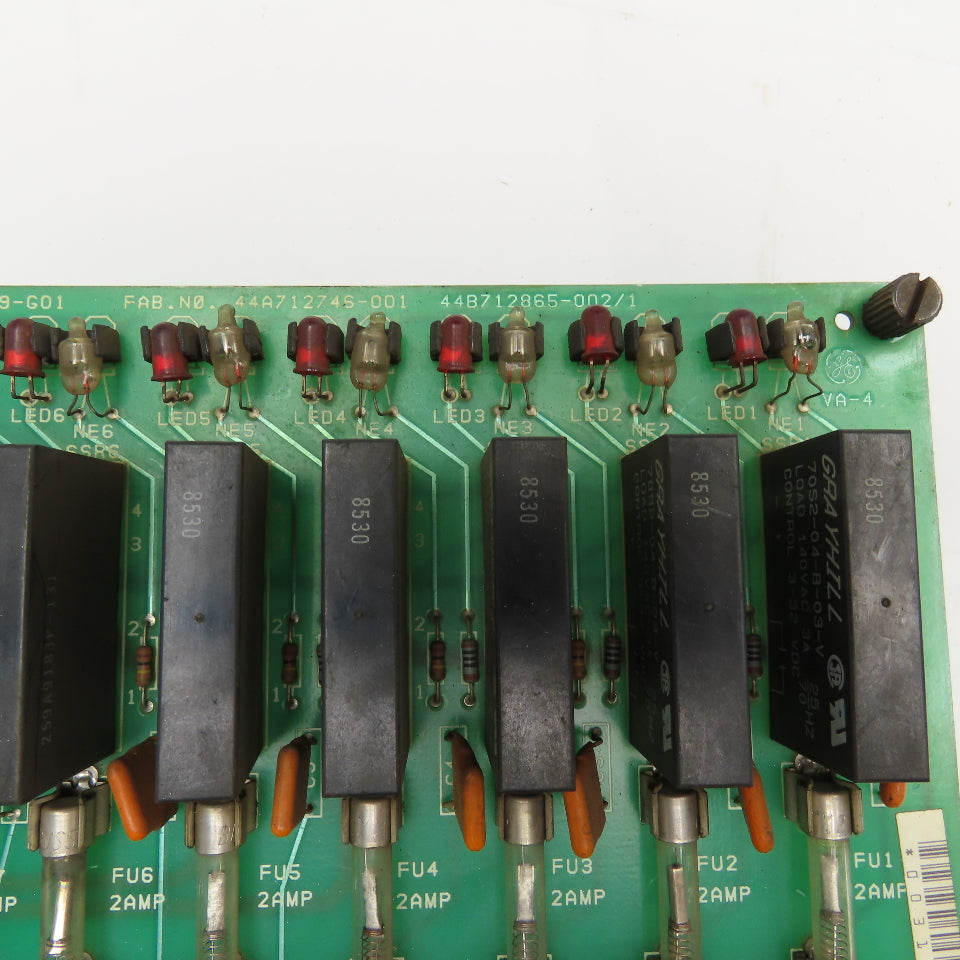 GE 44A297049-G01 Solid State Relay Board 1 Wiedematic Mach II Type 4560
