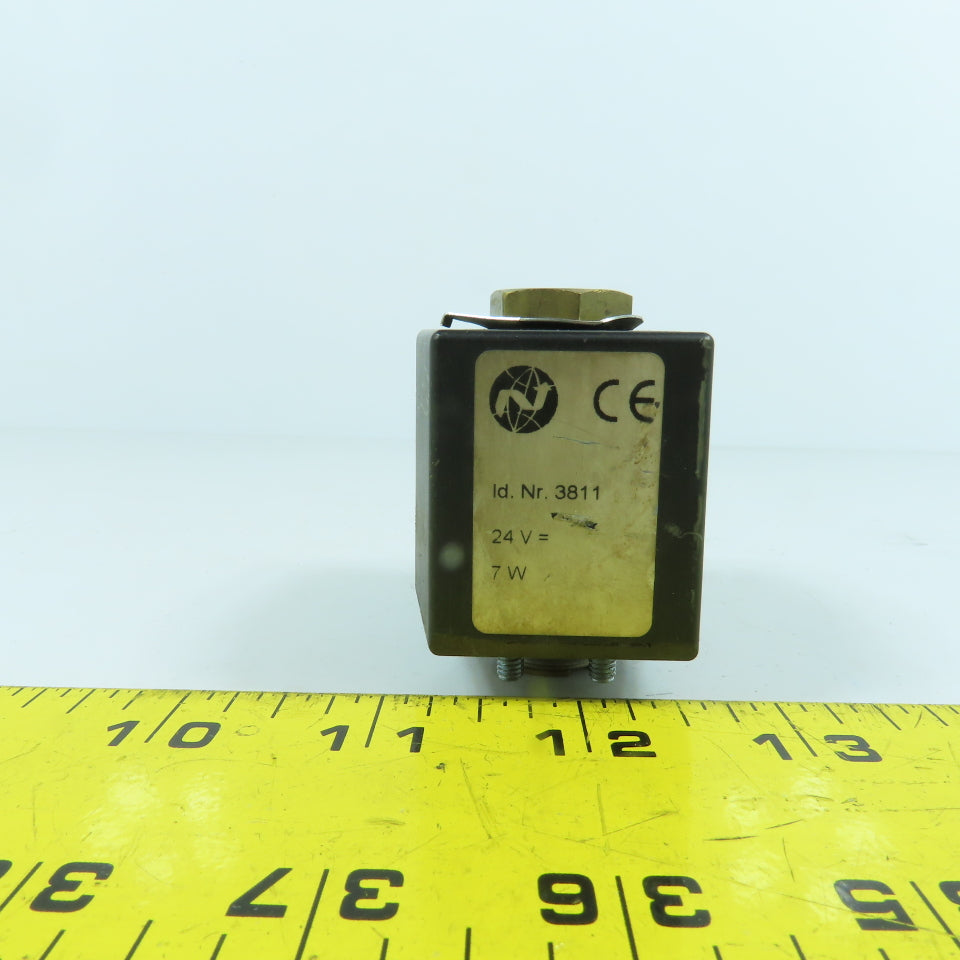 Norgren 3811 Pneumatic Solenoid Coil & Valve Assembly 24V DC