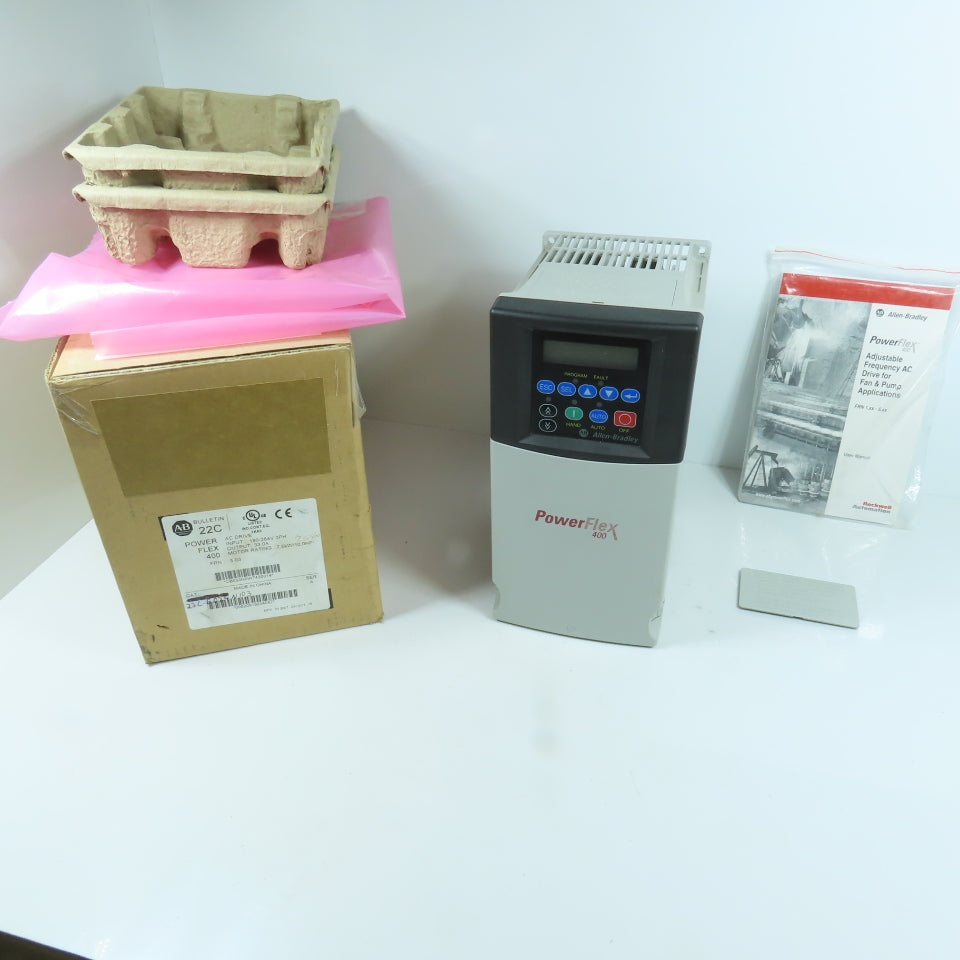 Allen Bradley 22C-B024N103 PowerFlex 400 7.5HP AC Drive 200-240V 3PH (23 Hours)