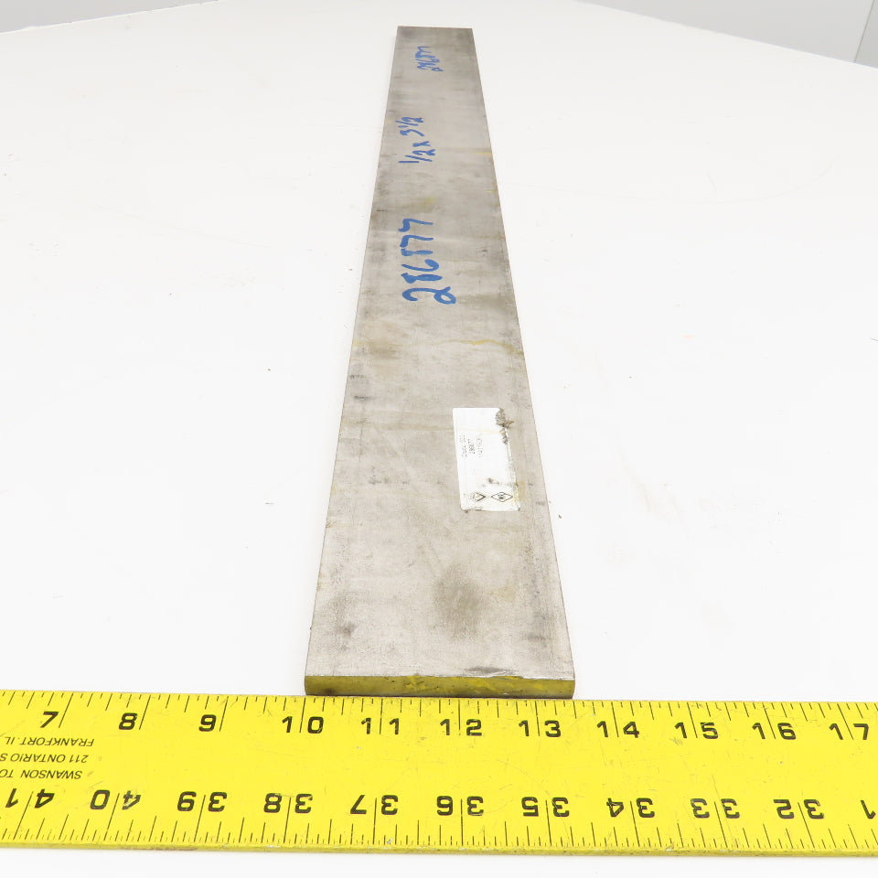 1/2" x 3-1/2" Non Heat Treated 17-4 Stainless Flat Bar Stock 36"