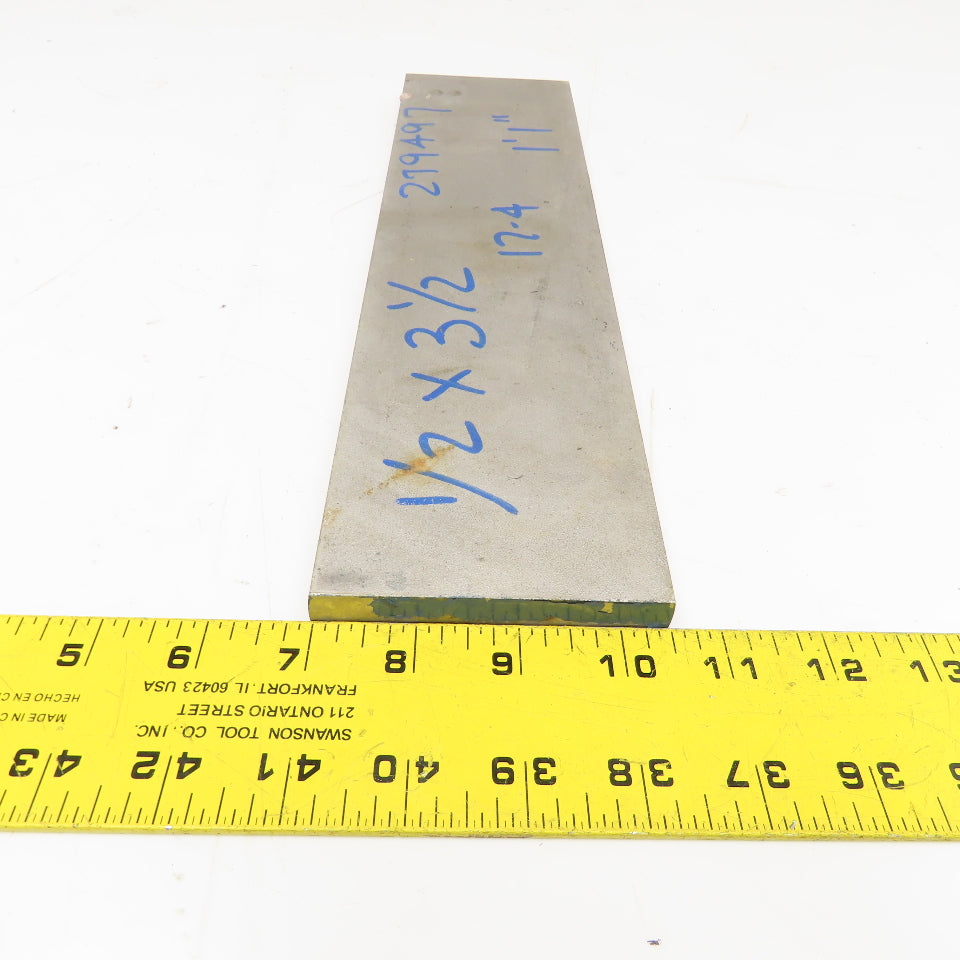 1/2" x 3-1/2" Non Heat Treated 17-4 Stainless Flat Bar Stock 13-1/2"