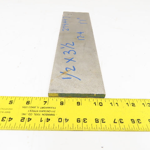 1/2" x 3-1/2" Non Heat Treated 17-4 Stainless Flat Bar Stock 13-1/2"