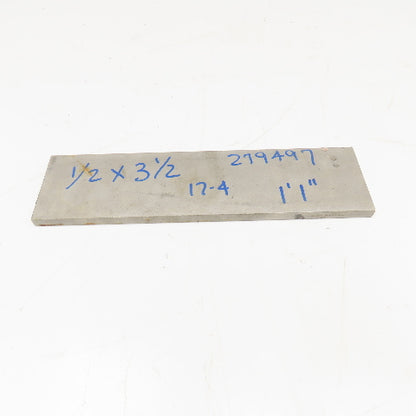 1/2" x 3-1/2" Non Heat Treated 17-4 Stainless Flat Bar Stock 13-1/2"