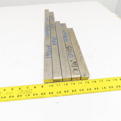1" x 1-1/4" Non Heat Treated 17-4 Stainless Flat Bar Stock 13"-25" Lot Of 5