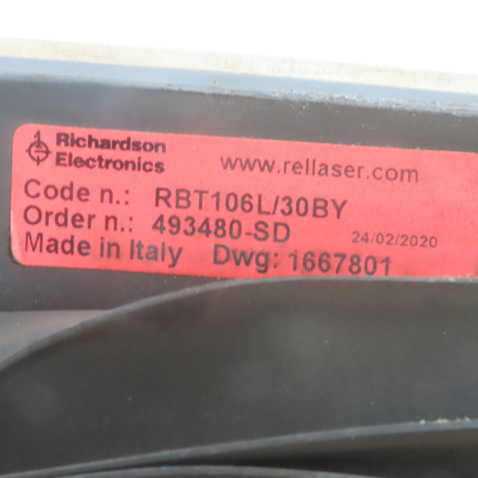 Richardson Electronics RBT104/3BPY Y Axis Beam Bellows Trumpf 3030 Laser 1667805