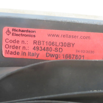 Richardson Electronics RBT104/3BPY Y Axis Beam Bellows Trumpf 3030 Laser 1667805