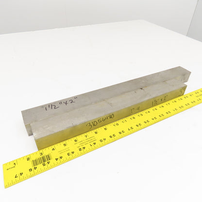 2"-1-1/2" Non Heat Treated 17-4 Stainless Flat Bar Stock 21"-17" Lot Of 2