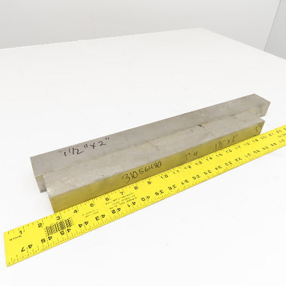 2"-1-1/2" Non Heat Treated 17-4 Stainless Flat Bar Stock 21"-17" Lot Of 2