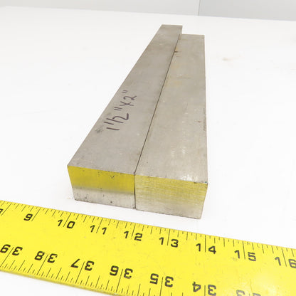 2"-1-1/2" Non Heat Treated 17-4 Stainless Flat Bar Stock 21"-17" Lot Of 2