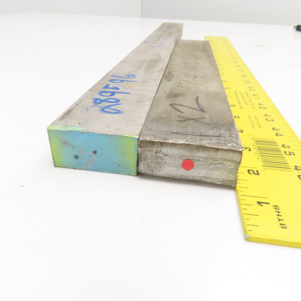 1" x 2" Non Heat Treated 17-4 Stainless Flat Bar Stock 13"-24" Lot Of 2