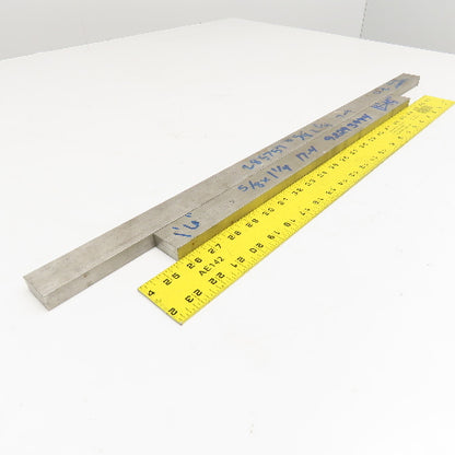 1-1/4" x 5/8" Non Heat Treated 17-4 Stainless Flat Bar Stock 28"-19" Lot Of 2