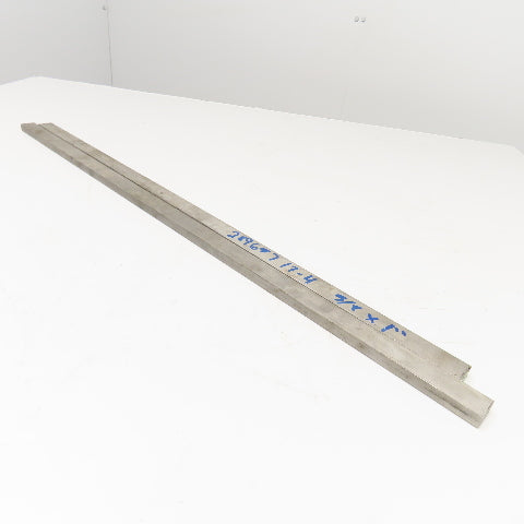 1" x 5/8" Non Heat Treated 17-4 Stainless Flat Bar Stock 33"-32" Lot Of 2