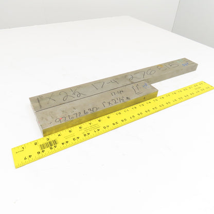 2-1/2" x 1" Non Heat Treated 17-4 Stainless Flat Bar Stock 13"-23" Lot Of 2