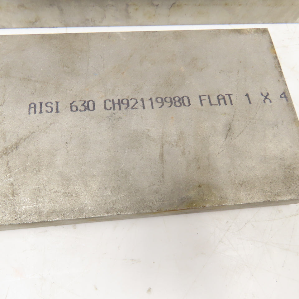 1" x 4" Non Heat Treated 630, 17-4 Stainless Flat Bar Stock 6"-11" Lot Of 2