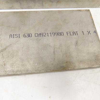 1" x 4" Non Heat Treated 630, 17-4 Stainless Flat Bar Stock 6"-11" Lot Of 2