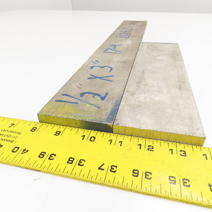 1/2" x 3" Non Heat Treated 630, 17-4 Stainless Flat Bar Stock 20"-10" Lot Of 2