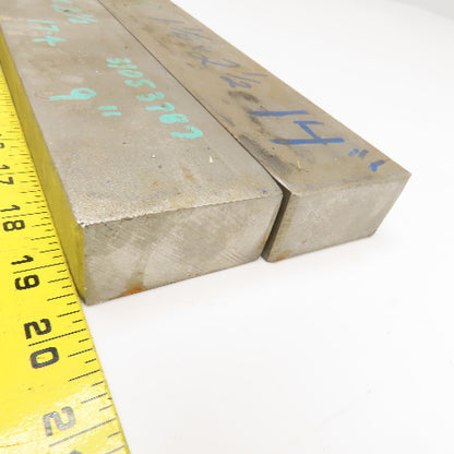 1-1/4" x 2" Non Heat Treated 17-4 Stainless Flat Bar Stock 14" x 9" Lot Of 2