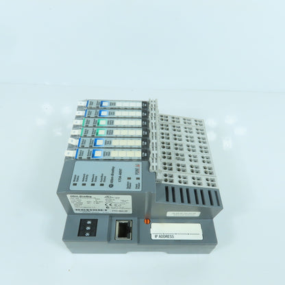 Allen Bradley 1734-AENT PLC Setup Ethernet Adapter W/4 Input IB8 & 2 Outputs 0B8