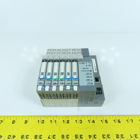 Allen Bradley 1734-AENT PLC Setup Ethernet Adapter W/4 Input IB8 & 2 Outputs 0B8