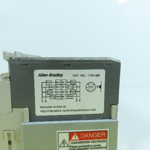 Allen Bradley 1734-AENT PLC Setup Ethernet Adapter W/4 Input IB8 & 2 Outputs 0B8