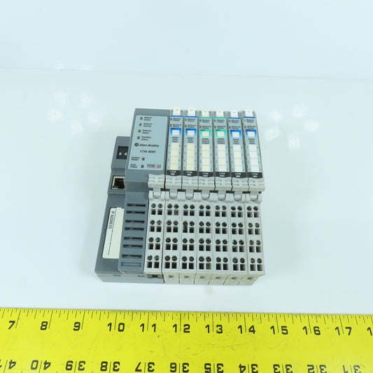 Allen Bradley 1734-AENT PLC Setup Ethernet Adapter W/4 Input IB8 & 2 Outputs 0B8