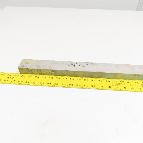 1-1/4" x 2" Non Heat Treated 17-4 Stainless Flat Bar Stock 18"