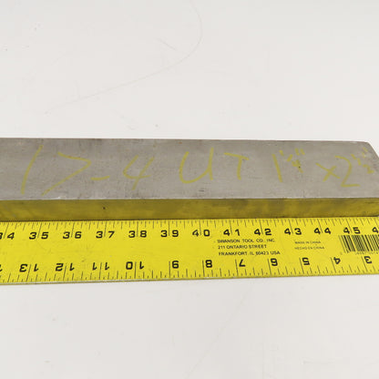 1-1/4" x 2-1/2" Non Heat Treated 17-4 Stainless Flat Bar Stock 22"