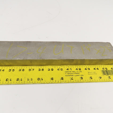 1-1/4" x 2-1/2" Non Heat Treated 17-4 Stainless Flat Bar Stock 22"