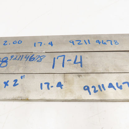 3/4" x 2" Non Heat Treated 17-4 Stainless Flat Bar Stock 17"-25" Used Lot Of 3