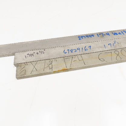 1/2" x 1-3/4" Non Heat Treated 17-4 Stainless Flat Bar Stock 20"-27" Lot Of 3