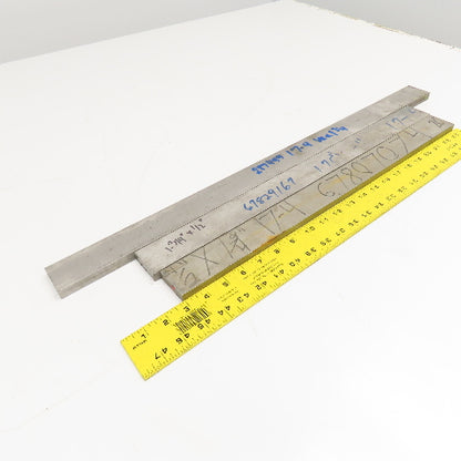 1/2" x 1-3/4" Non Heat Treated 17-4 Stainless Flat Bar Stock 20"-27" Lot Of 3