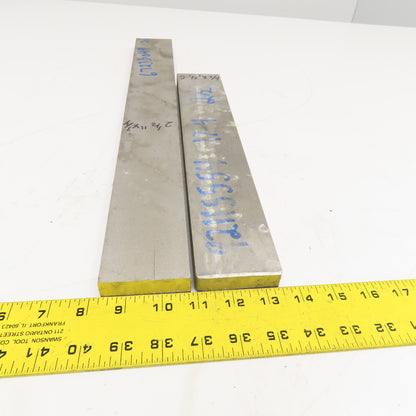 3/4" x 2-1/2" Non Heat Treated 17-4 Stainless Flat Bar Stock 14"-20" Lot Of 2