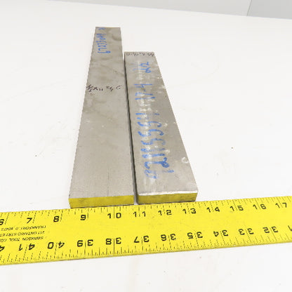 3/4" x 2-1/2" Non Heat Treated 17-4 Stainless Flat Bar Stock 14"-20" Lot Of 2