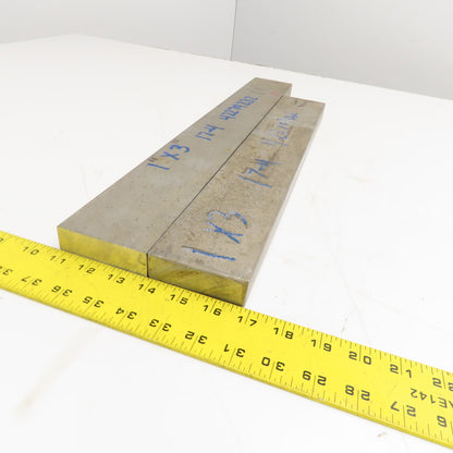 1" x 3" Non Heat Treated 17-4 Stainless Flat Bar Stock 19"-23" Lot Of 2