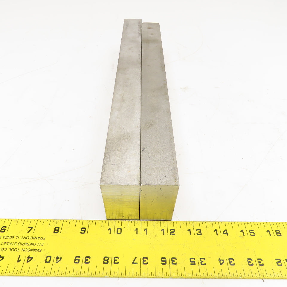 1-1/4" x 2-1/2" Non Heat Treated 17-4 Stainless Flat Bar Stock 13"-14" Lot Of 2