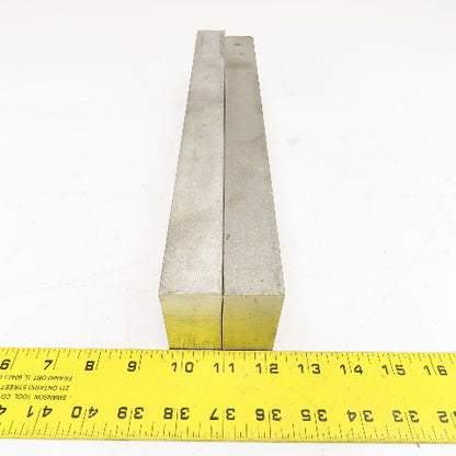 1-1/4" x 2-1/2" Non Heat Treated 17-4 Stainless Flat Bar Stock 13"-14" Lot Of 2
