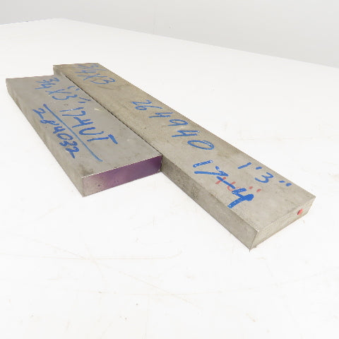 3/4" x 3" Non Heat Treated 17-4 Stainless Flat Bar Stock 10"-16" Lot Of 2