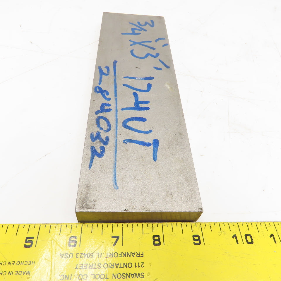 3/4" x 3" Non Heat Treated 17-4 Stainless Flat Bar Stock 10"-16" Lot Of 2