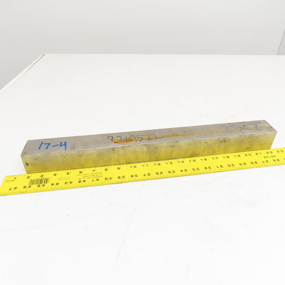 2" x 2" Non Heat Treated 17-4 Stainless Flat Bar Stock 20"