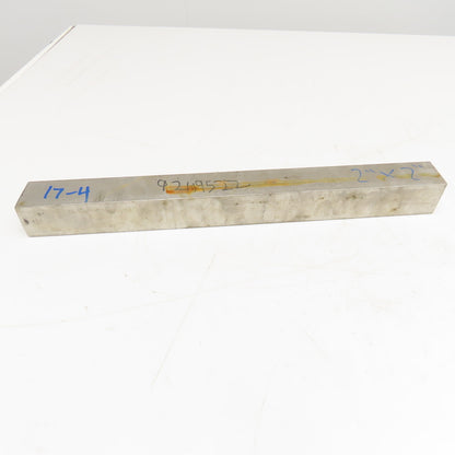 2" x 2" Non Heat Treated 17-4 Stainless Flat Bar Stock 20"