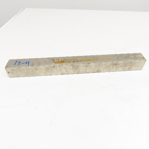 2" x 2" Non Heat Treated 17-4 Stainless Flat Bar Stock 20"