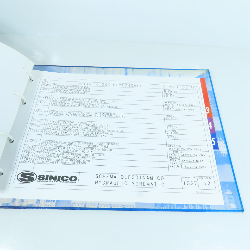 Sinico Electrical Hydraulic Diagram Book TR60/4-350-MD