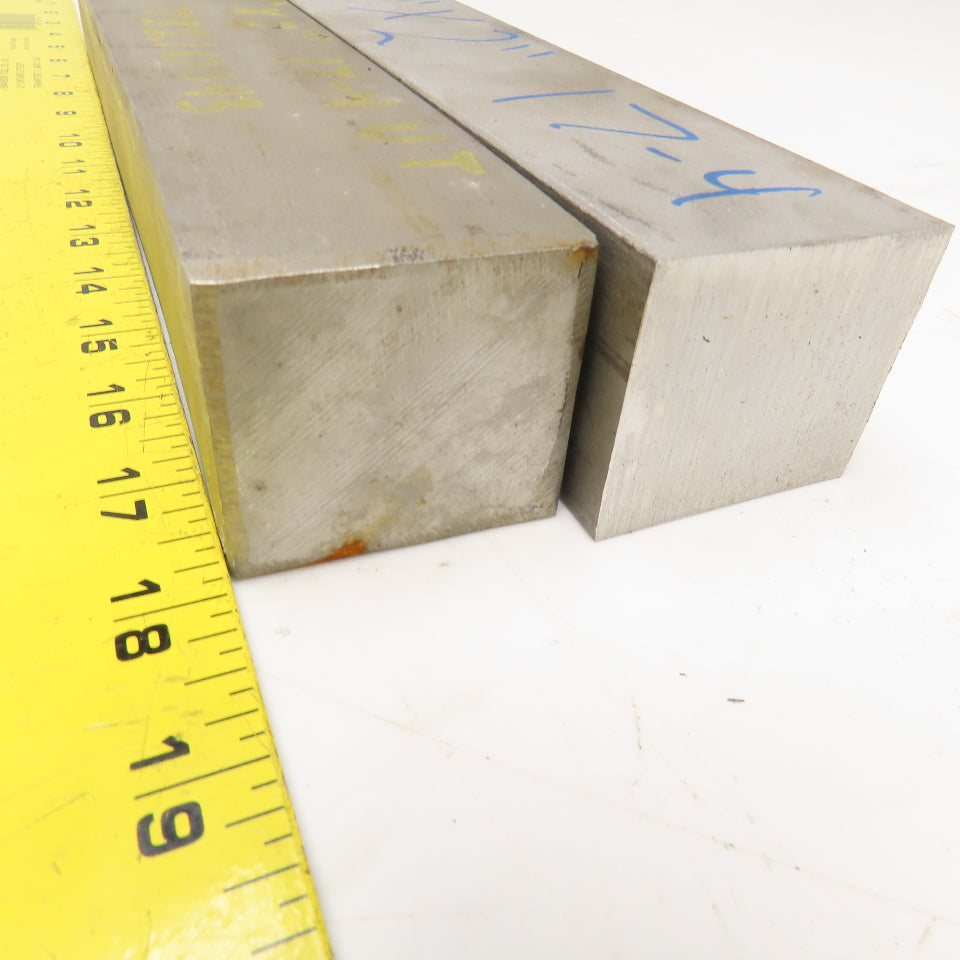 1-3/4" x 2" Non Heat Treated 17-4 Stainless Flat Bar Stock 12"-13" Lot Of 2